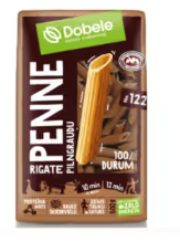Dobele pilngraudu makaroni nr. 122 Penne 500 g
